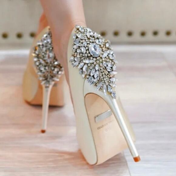 Badgley Mischka bridal Collection Sandal Nordstrom Sz 5.5 bridal formal NEW - Picture 8 of 10